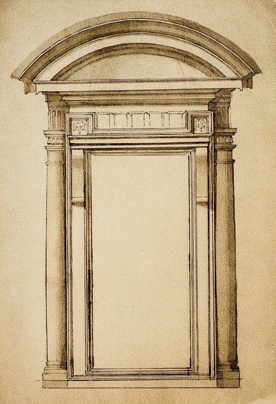 A door (drawing by Michelangelo) by Michelangelo Buonarroti